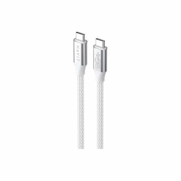 Havit CB6290 - Kabel USB typu C na USB typu C, 1 m (bílý/...