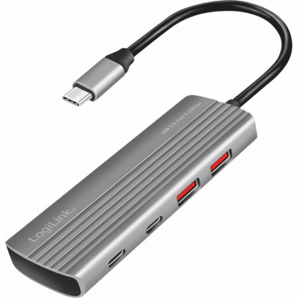 LogiLink USB 3.2 Gen2 hub, 2xUSB A, 2x USB-C, PD, 100W