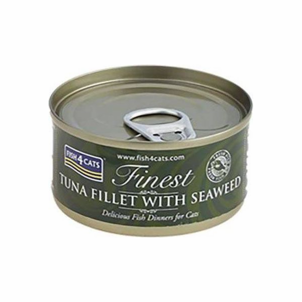 FISH4CATS Tuna fillet with seaweed - mokré krmivo pro koč...