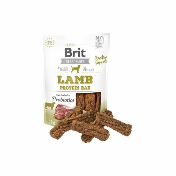Brit Jerky Lamb Protein Bar - Jehněcí - pamlsek pro psy -...