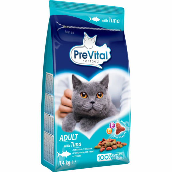 PREVITAL Adult Tuna - suché krmivo pro kočky - 1,4kg