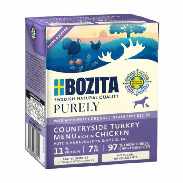 BOZITA Purely Paté Duoprotein Junior Chicken and turkey -...