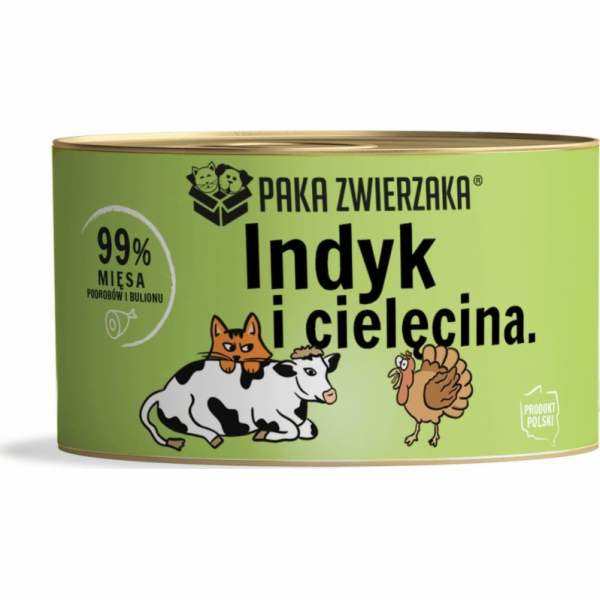 PAKA ZWIERZAKA Turkey with veal - mokré krmivo pro kočky ...