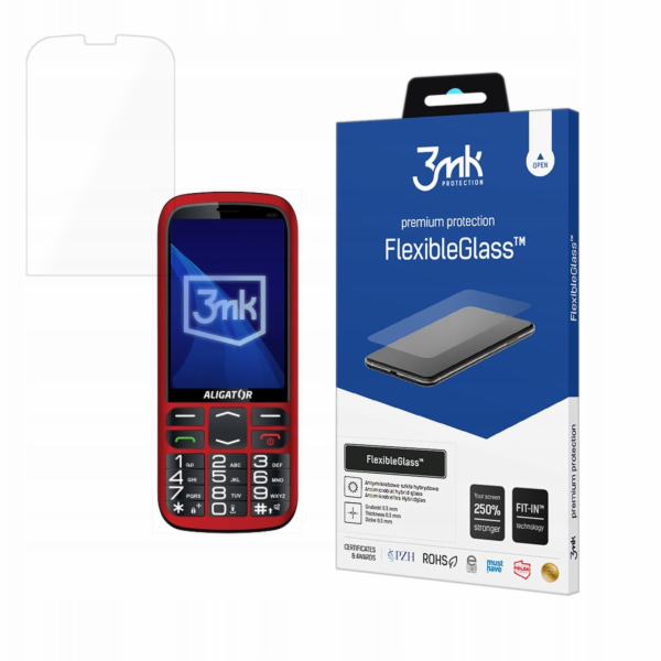 3mk hybridní sklo FlexibleGlass pro Aligator A830 Senior
