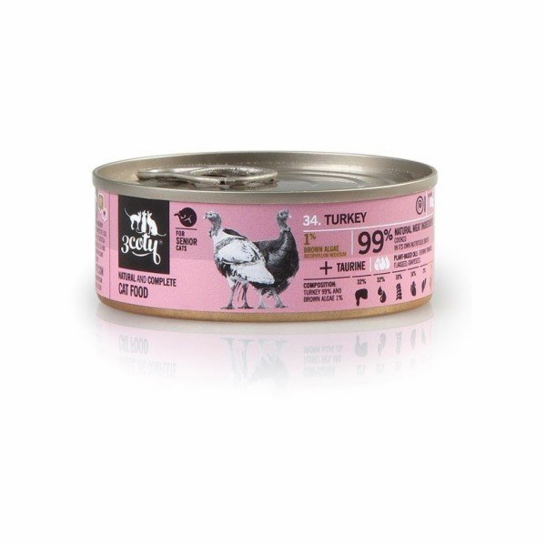 3COTY Turkey Senior - mokré krmivo pro kočky - 80g