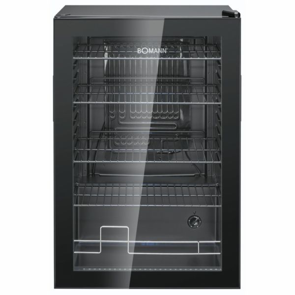 Bomann KSG 7290 black Glass Door Refrigerator 84,5cm