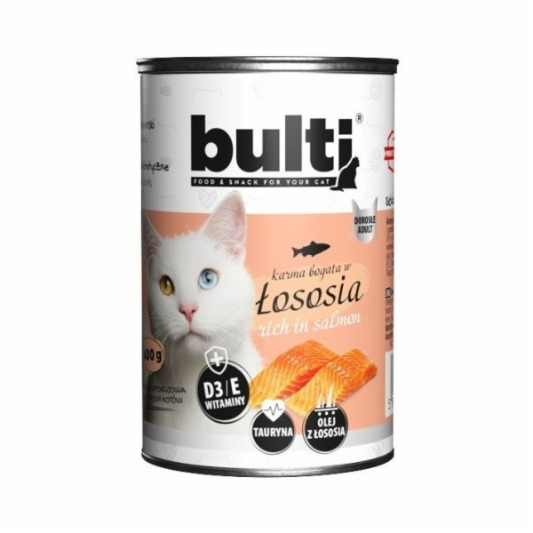 BULTI Rich in salmon - mokré krmivo pro kočky - 400g