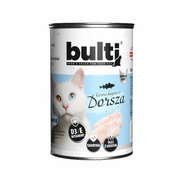 BULTI Rich in cod - mokré krmivo pro kočky - 400g