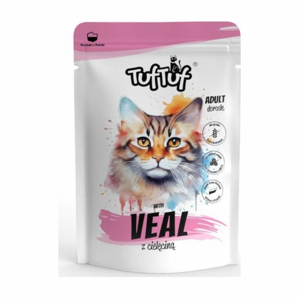 TUF TUF with veal - mokré krmivo pro kočky - 100g