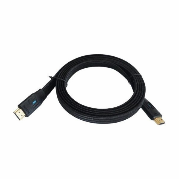 TB Plochý kabel HDMI v 2.1 3m černý