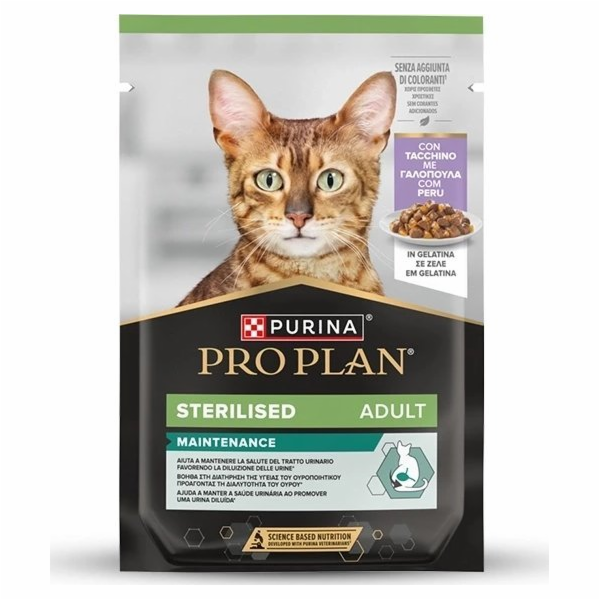 PURINA Pro Plan Sterilised Adult Maintenance Turkey in je...