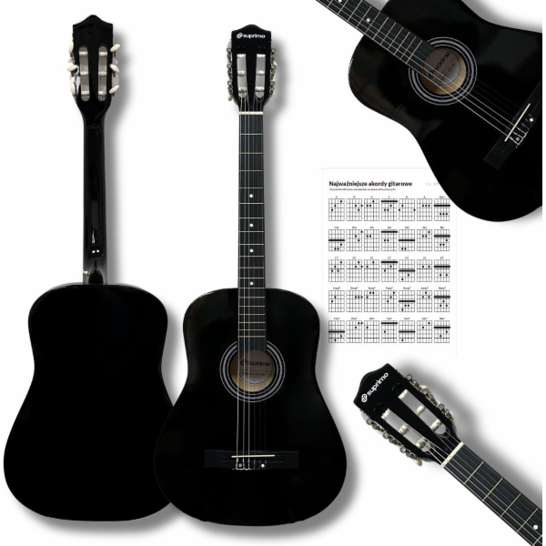 Salvador Cortez SUPRIMO CGS1 BK 4/4 klasická kytara černá...