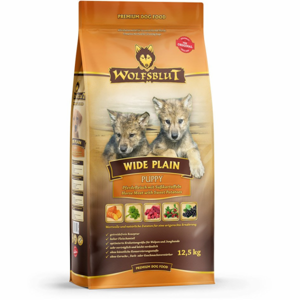 WOLFSBLUT Wide Plain Puppy Horse with sweet potatoes - su...