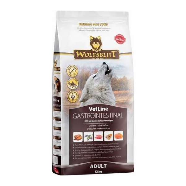 WOLFSBLUT VetLine Gastrointestinal Duck - suché krmivo pr...
