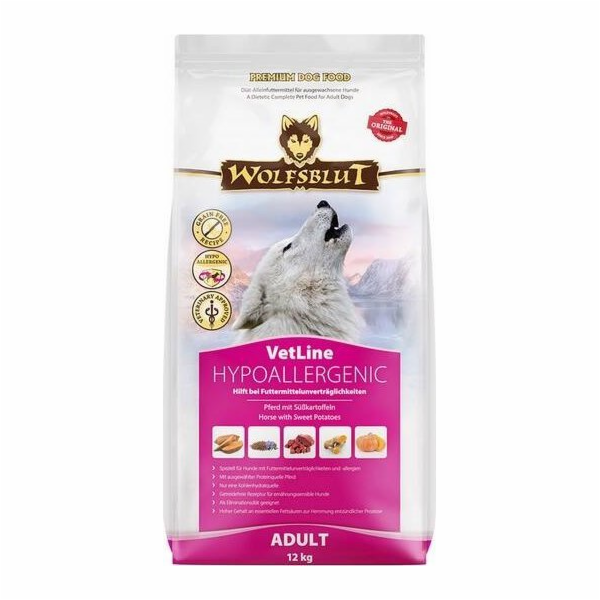 WOLFSBLUT VetLine Hypoallergenic Horse - suché krmivo pro...