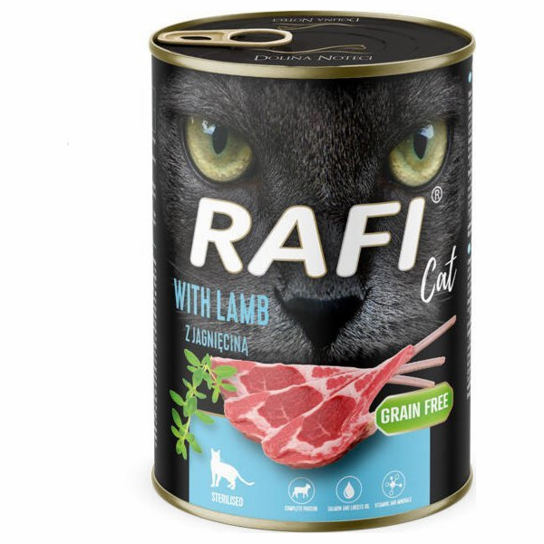 RAFI Cat Adult with lamb - mokré krmivo pro kočky - 400g