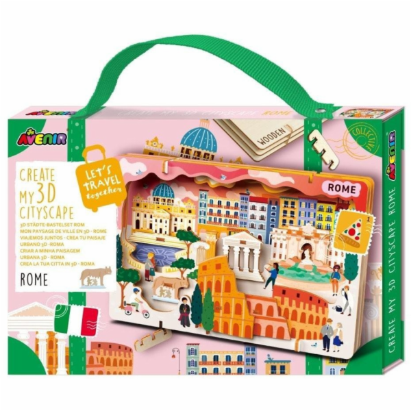 MG DYSTRYBUCJA Puzzle Vytvořte 3D městskou krajinu - Řím
