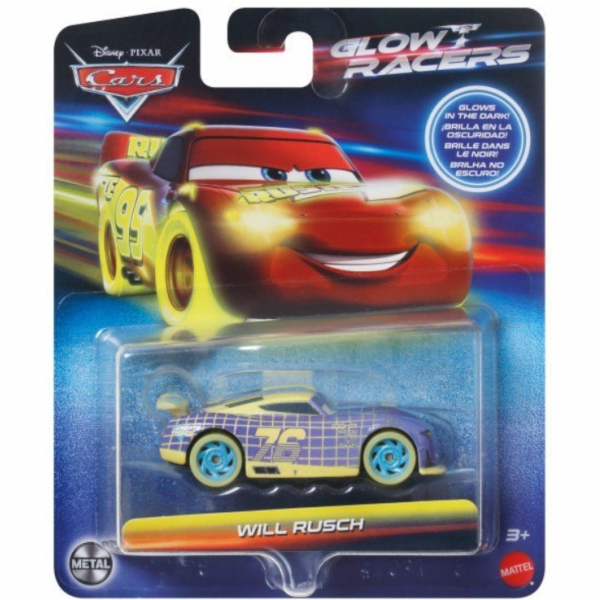 Mattel Vozidlo Auta Glow Racers