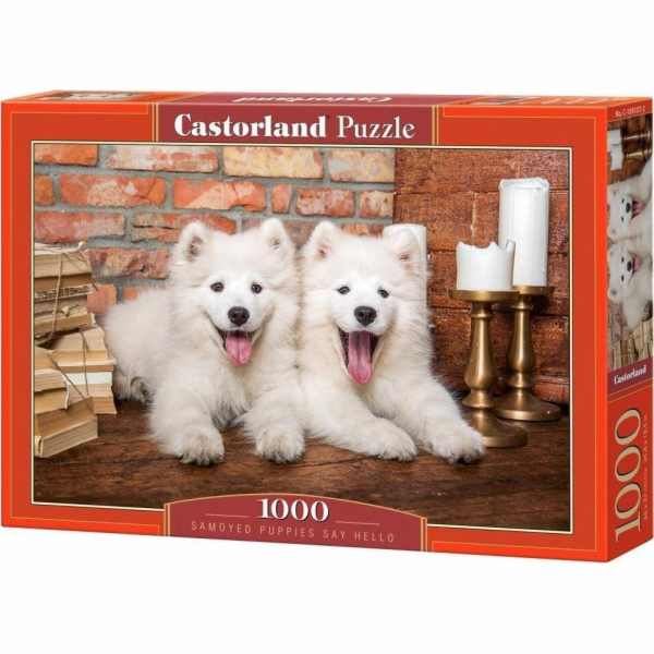 Castor Puzzle 1000 dílků Štěňata samojeda