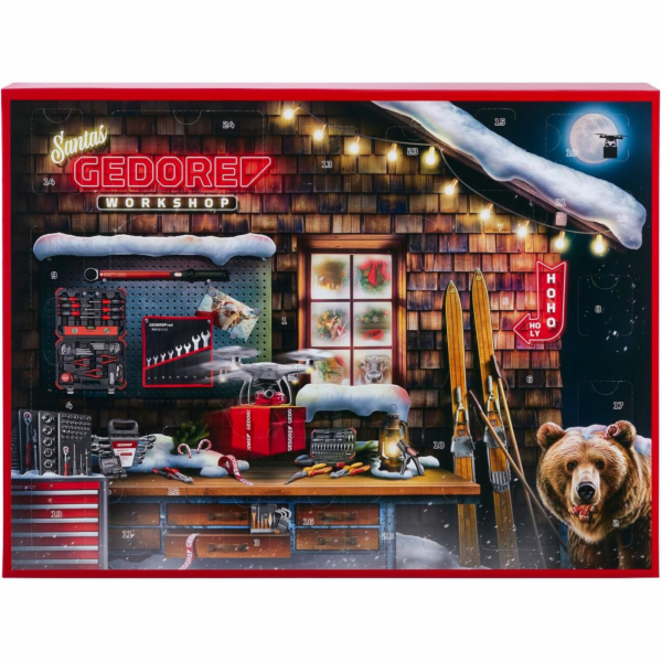 Gedore red Adventskalender 2025 (schwarz/rot, 51-teilig, ...