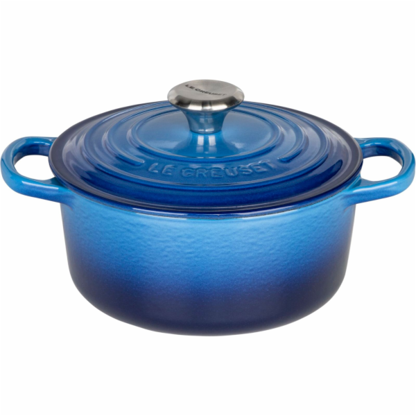 Le Creuset Signature Bräter rund 18 cm blau