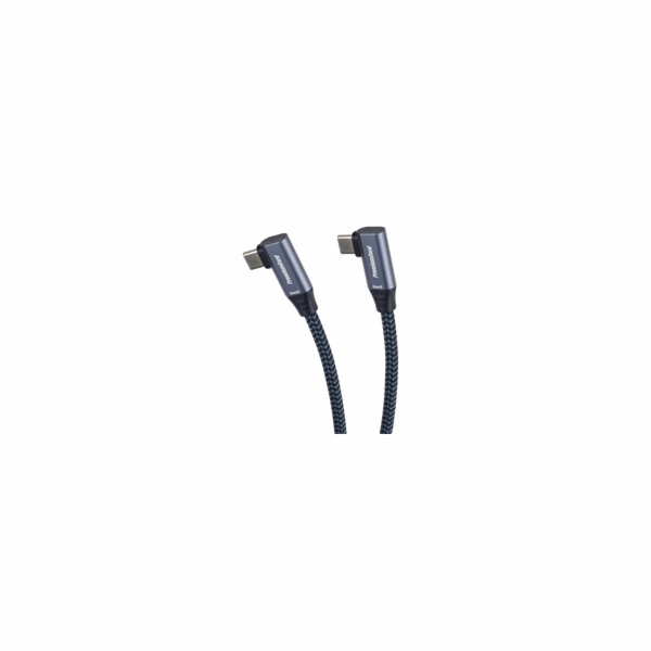 PremiumCord USB-C 2x zahnutý kabel, 2m