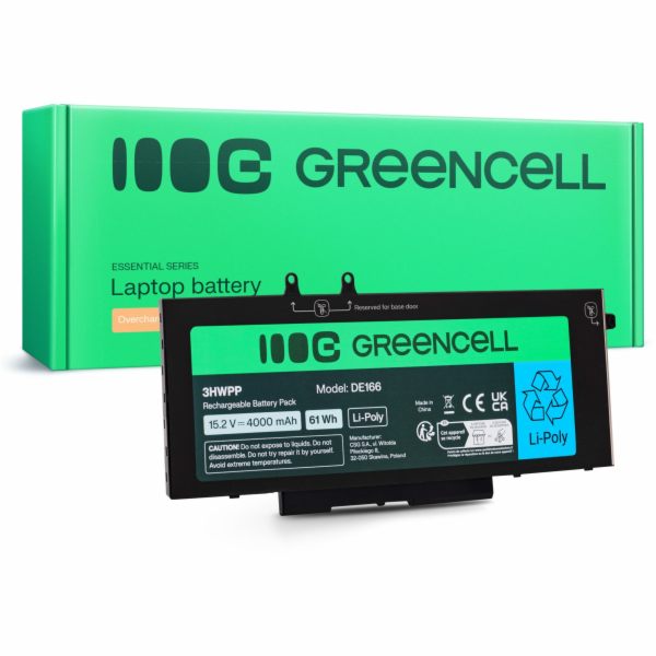 Green Cell BATTERY DE166 DELL 4000MAH 15,2V