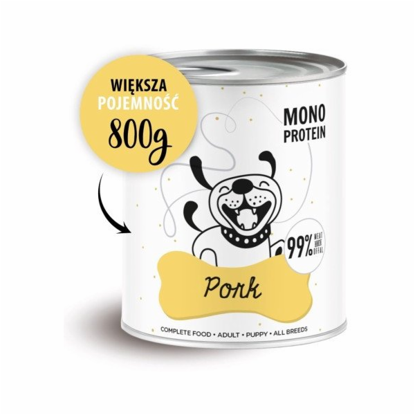 PAKA ZWIERZAKA Pepe Pork - vlhké krmivo pro psy - 800g