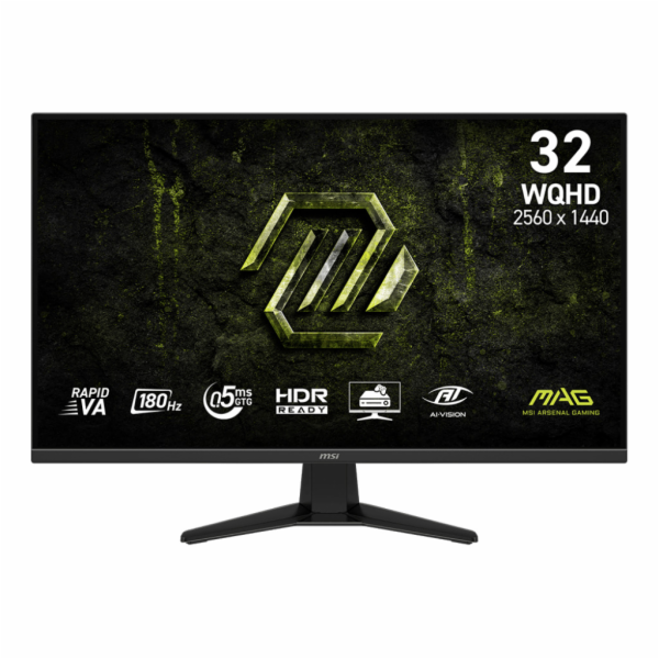 MSI MAG/325QF E18V/31,5"/VA/QHD/180Hz/0,5ms/Černá/3R