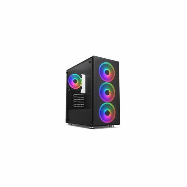 1stCOOL RAINBOW 4, skrinka ATX, zdroj 650W 88+, 4x RGB ve...