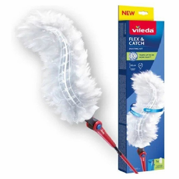 Prachovka s dlouhou rukojetí + vložka Flex & Catch