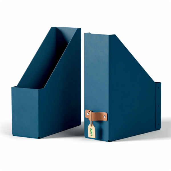 LEITZ stojan na časopisy, karton, 2ks námořnická modrá