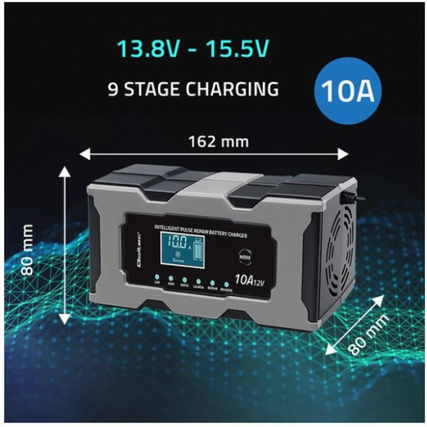  Mikroprocesorová nabíječka 12V 10A | Usměrňovač s funkcí...