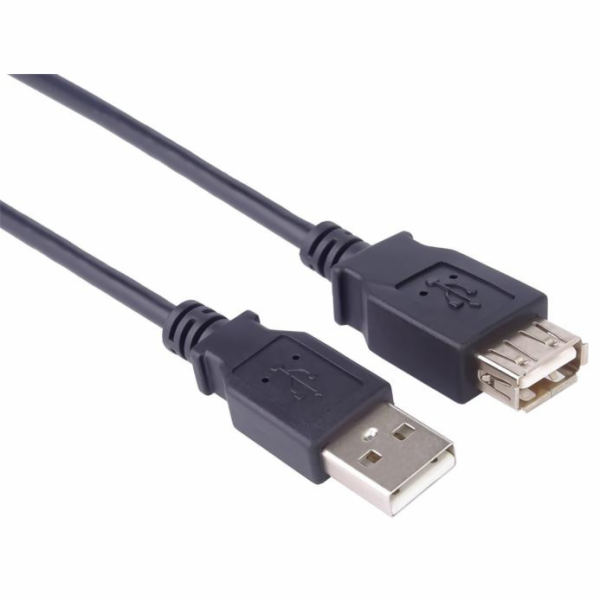 PremiumCord kabel prodlužovací USB 2.0, A-A, 1m, černá