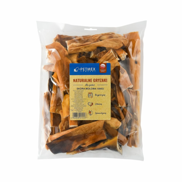 Žvýkačka pro psy PETMEX Hovězí kůže 15cm 1000g