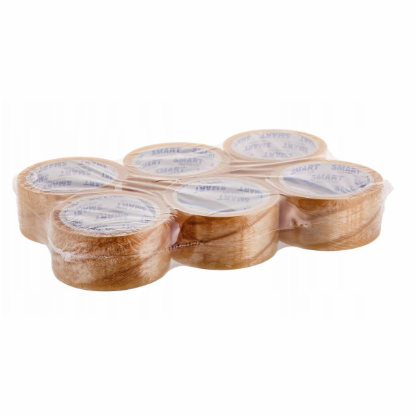 BSTech Solvent Transparentní lepicí páska 48 mm x 60 m 6 ks.