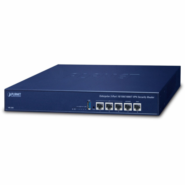 PLANET Enterprise 5-Port router zapojený do sítě Gigabit ...