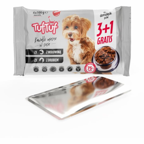 TUF TUF 2x with poultry, 2x with beef - vlhké krmivo pro ...