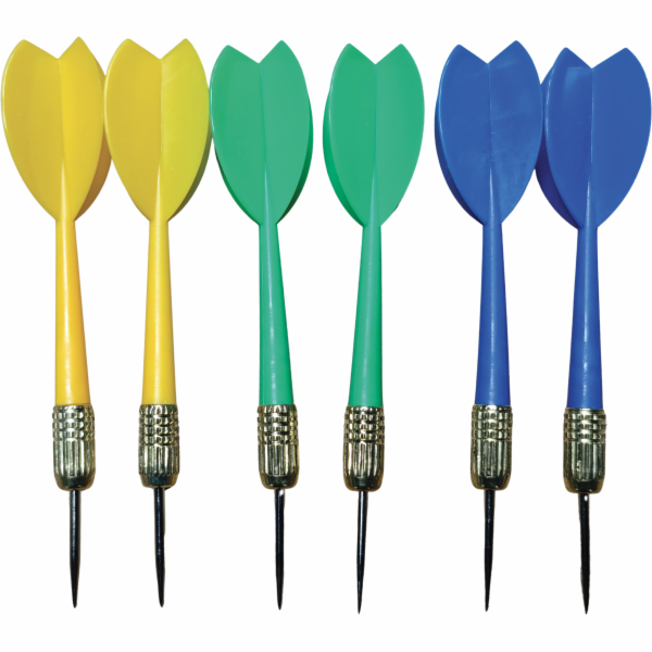 Univerzální sada šipek s kovovým hrotem