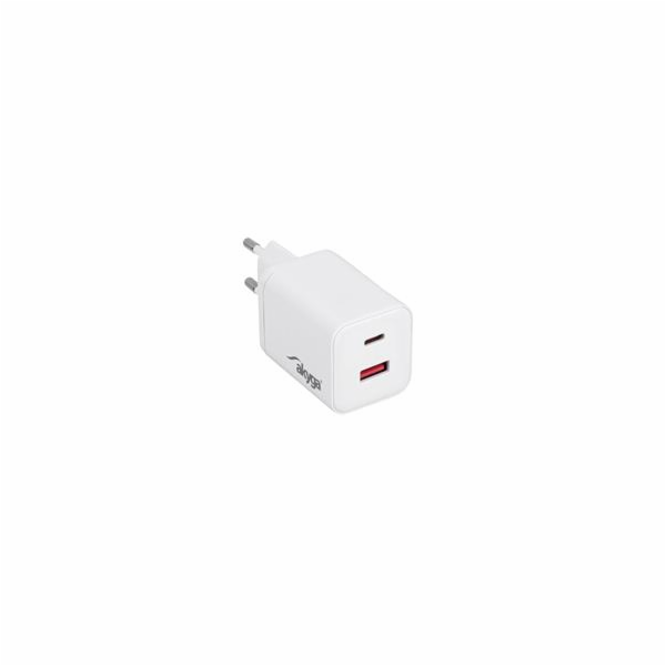Akyga USB Nabíječka AK-CH-28 USB-A + USB-C PD 5-21V / max...