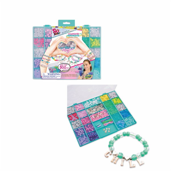 TASIA - Abecední sada na výrobu náramů 900 ks