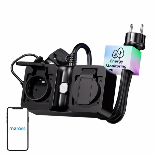 Meross MOP320MA-EU WiFi chytrá napájecí lišta, venkovní, ...