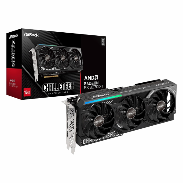 Grafická karta Asrock Challenger RX9070XT 16 GB