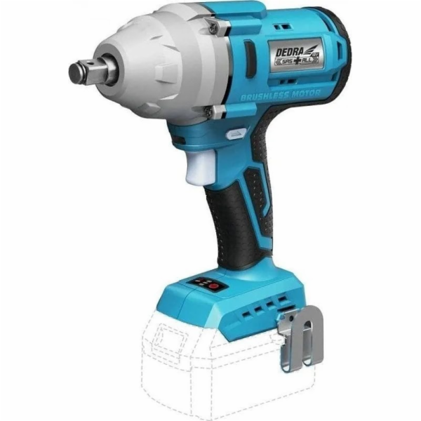 Střídavý rázový utahovák 600 Nm 1/2, baterie 18V