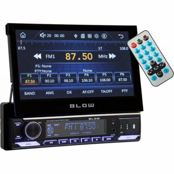 BLOW Rádio SlideX RDS/MP3/USB/micro SD/Bluetooth
