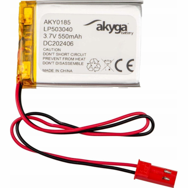 Akyga Li-Pol baterie LP503040 3.7V / 550mAh PCM JST 2.54 ...