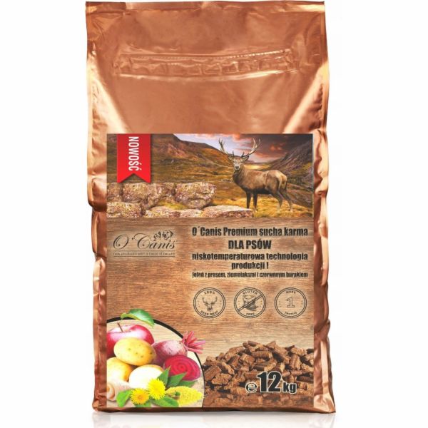 O CANIS Deer with millet, potatoes, and red beet - suché ...