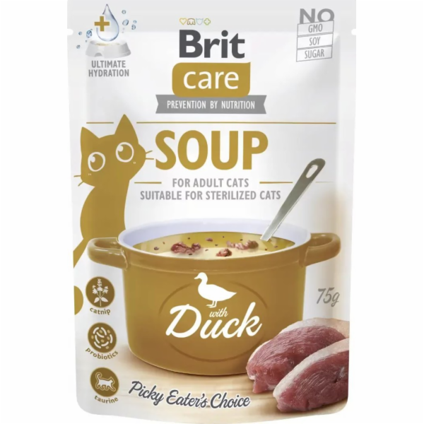 BRIT Care Soup Duck - polévka pro kočku - 75g