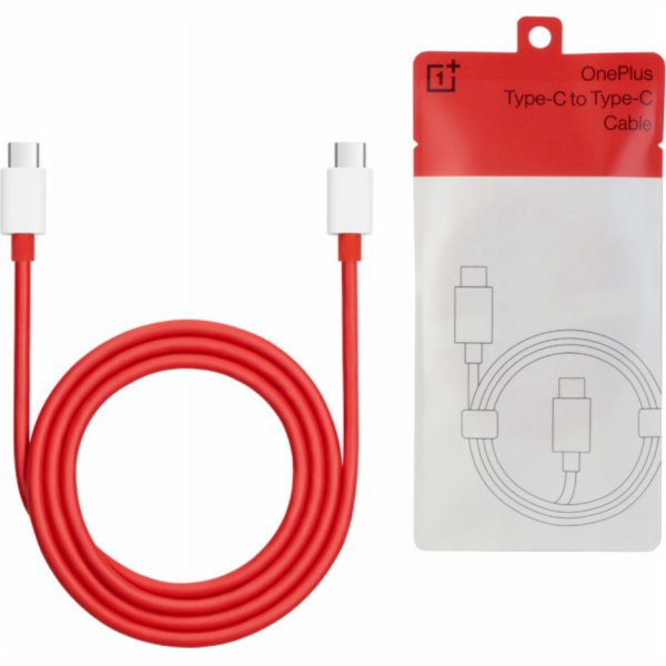 OnePlus Kabel USB typu C na USB typu C (12A) 1M červený