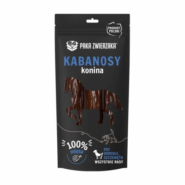 PAKA ZWIERZAKA Sausages Horse Mono - pamlsek pro psa - 80g